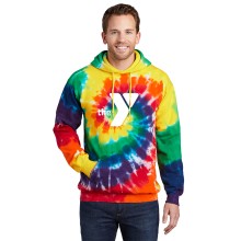 Adult Hooded Tie Dyed Sweat Shirt - Screen Print