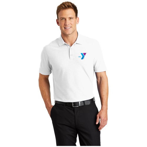 Mens Core Classic Pique Polo - Screen Printed (Left Chest Y Logo w/ STAFF Back)