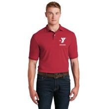 Adult DryBlend™ 5.6-Ounce Jersey Knit Sport Shirt -Red - 4" GUARD Letters on back