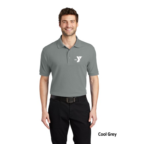 Mens Silk Touch™ Polo - Screen Printed (Left Chest Y Logo w/ STAFF Back)
