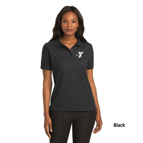 Ladies Silk Touch™ Polo - Screen Printed (Left Chest Y Logo w/ STAFF Back)
