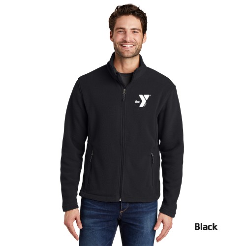 Mens Fleece Jacket - Embroidered Y Logo