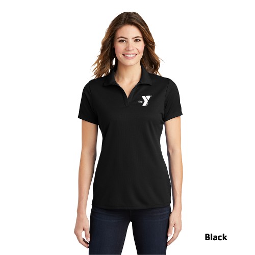 Ladies PosiCharge® RacerMesh™ Polo - Screen Printed (Left Chest Y Logo w/ STAFF Back)