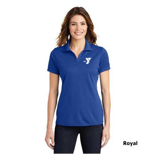 Ladies PosiCharge® RacerMesh™ Polo - Screen Printed (Left Chest Y Logo w/ Personal Trainer Back)