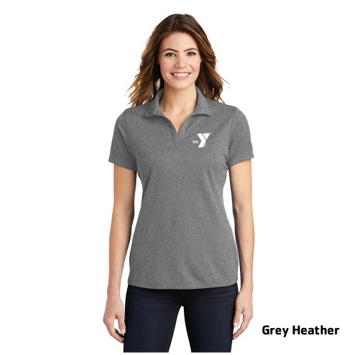 Ladies PosiCharge® RacerMesh™ Polo - Screen Printed (Left Chest Y HUNGER PREVENTION w/ HUNGER PREVENTION Back)