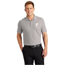 Mens Core Classic Pique Polo - Screen Printed (Left Chest Y HUNGER PREVENTION w/ HUNGER PREVENTION Back)