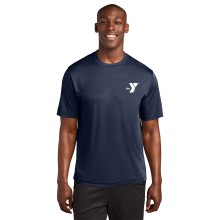 Mens Performance Competitor™ Tee (NAVY)  -Out of Water" Swim Instructor Performance Tee - YMCA Logo - Swim Instructor Back