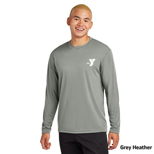 Mens Long Sleeve Competitor™ Tee - Screen Printed (Left Chest Y Logo w/ STAFF Back)