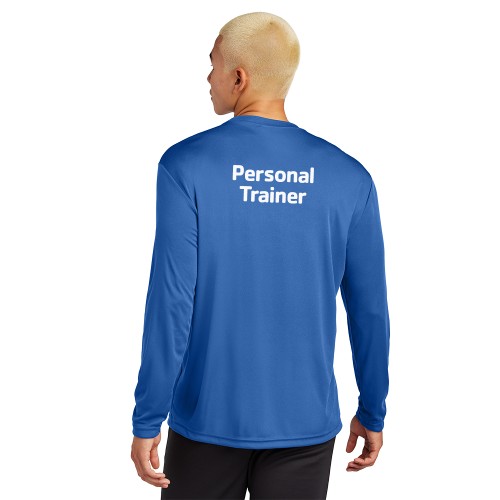 Mens Long Sleeve Competitor™ Tee - Screen Printed (Left Chest Y Logo w/ Personal Trainer Back) 