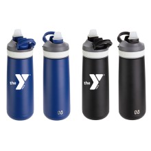 NAYAD® 23 oz Stainless Double Wall Bottle with YMCA Logo (Ships from Texas)