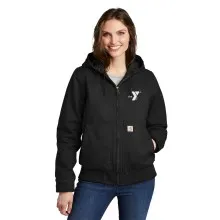 Ladies Carhartt ® Washed Duck Active Jacket (Black) - Embroidered