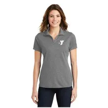 Ladies PosiCharge® RacerMesh™ Polo - Screen Printed (Left Chest Y Logo w/ STAFF Back)