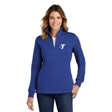Ladie's 1/4-Zip Sweatshirt (Our Best Ladies 1/4 Zip Swt) - Screen Printed 